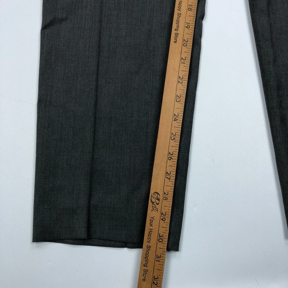 J Crew Ludlow Loro Piana Superfine Wool Dress Pants Mens 36x31 Charcoal Grey